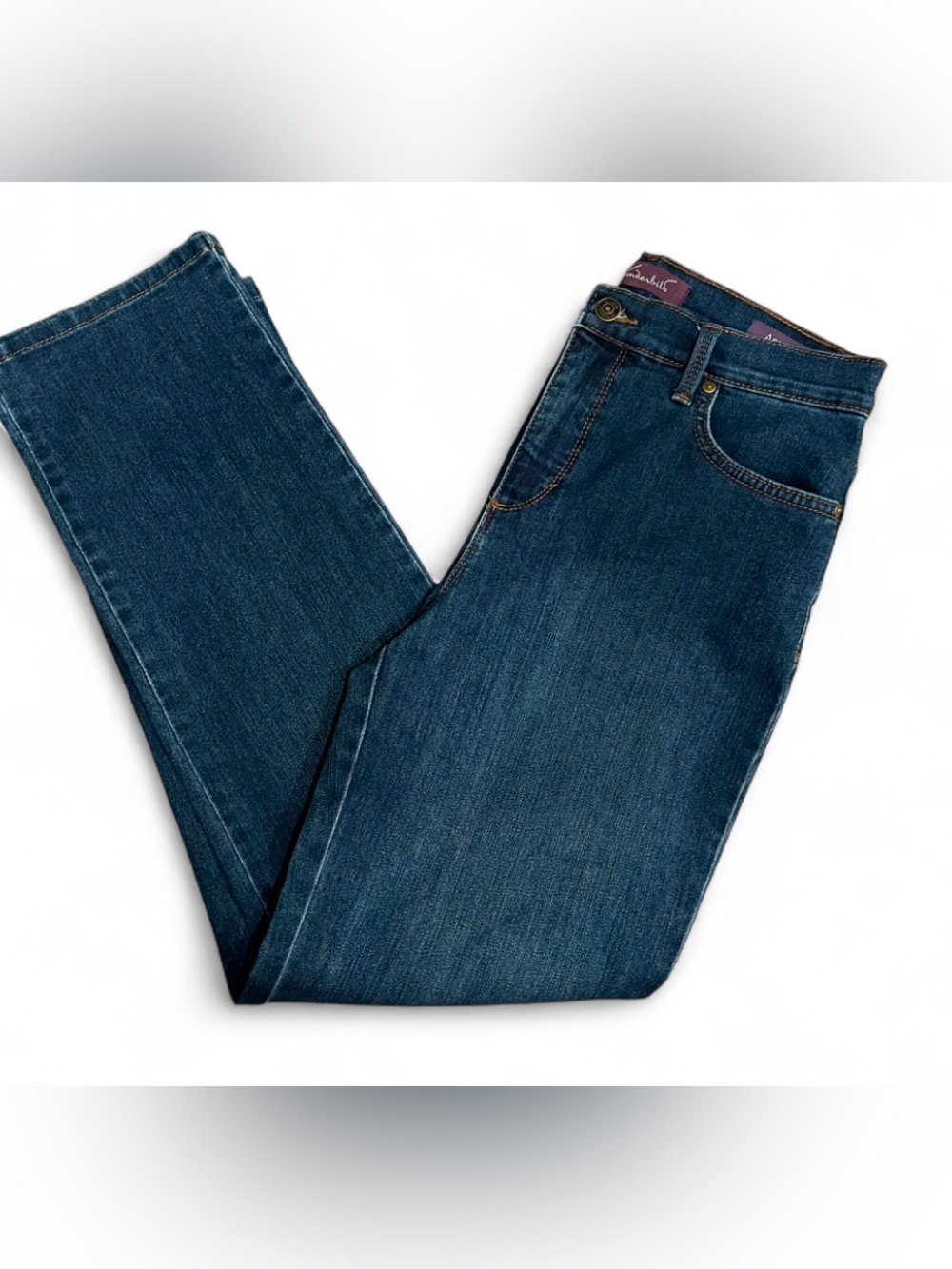 Women’s Gloria Vanderbilt Dark Blue Straight Leg Jeans